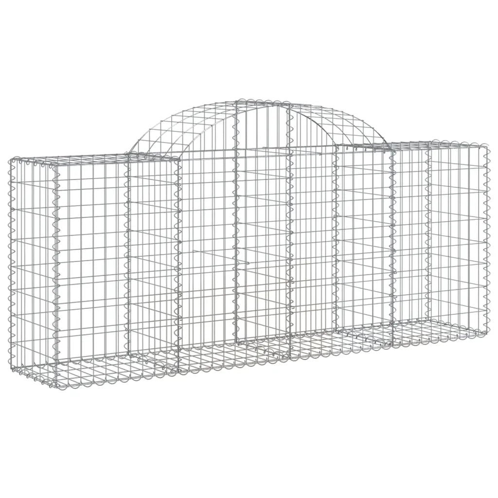 Cesto Gabbione ad Arco 200x50x80/100 cm Ferro Zincatocod mxl 121131