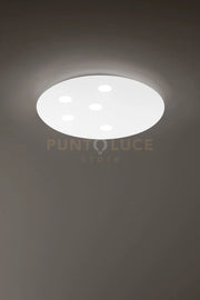 Plafoniera in alluminio colore bianco Random LED 45W + 32W 3000K CRI?83 220-240V 50/60Hz 6160Lm BIEMISSIONE D.70CM