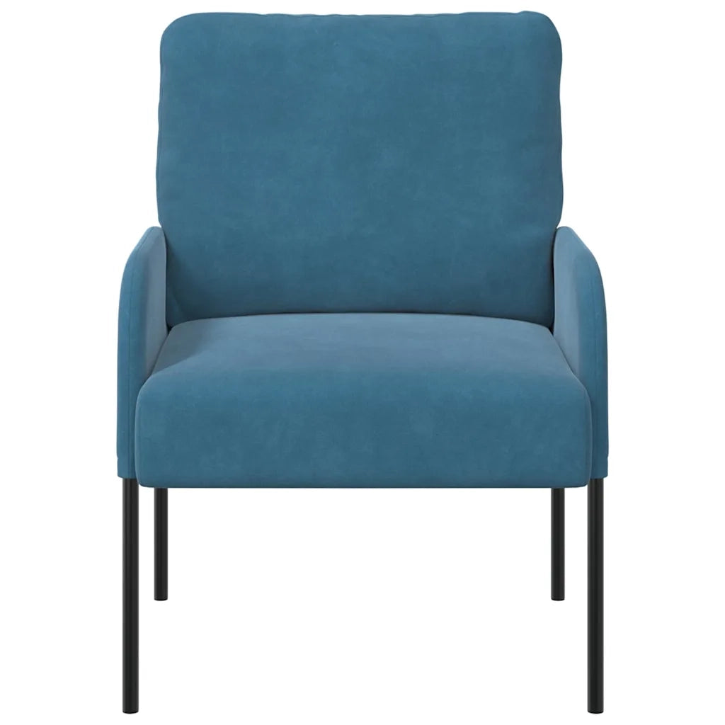 Divani con cuscino 55cm Blu Legno compensato