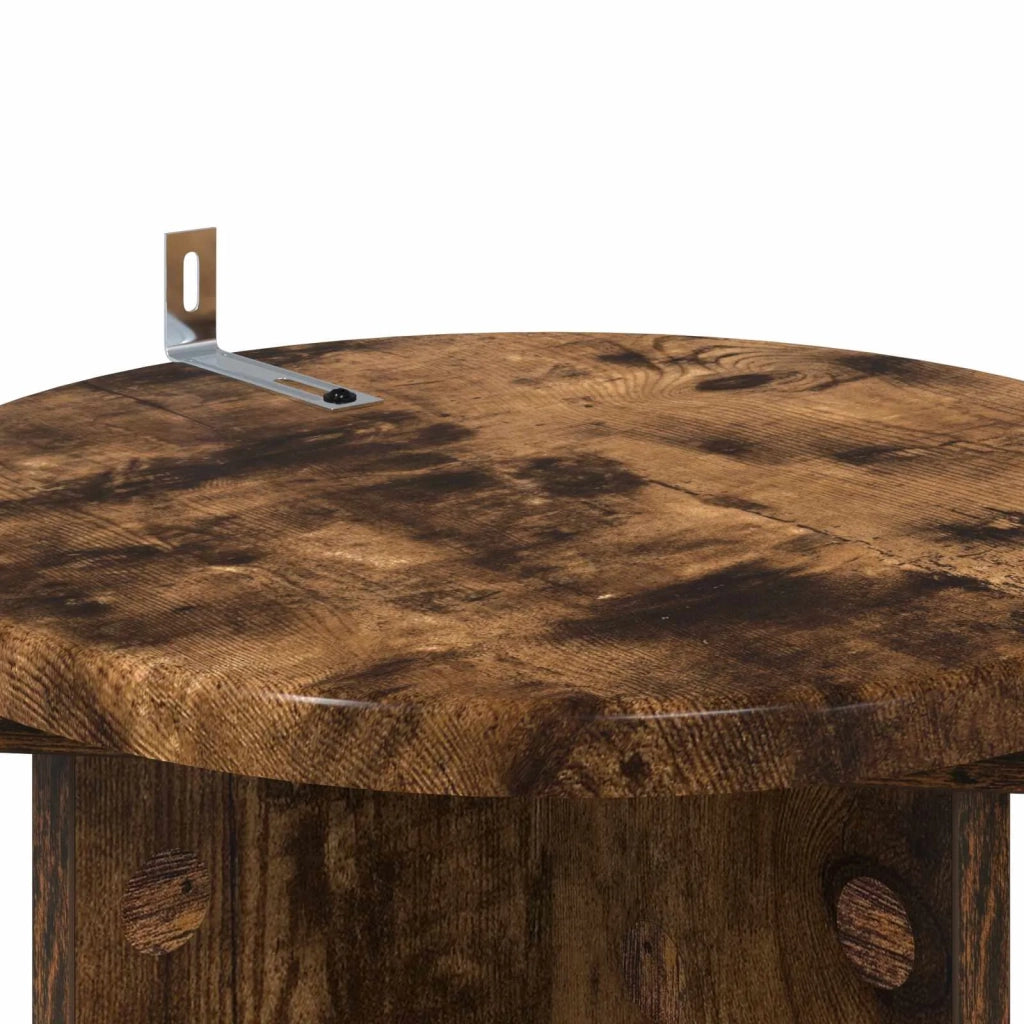 Supporto per piante 2 pcs Rovere Fumo 29,5 x 29,5 x 60 cm