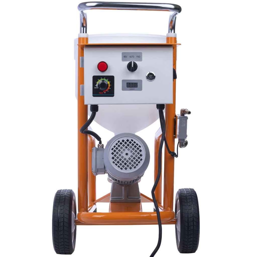 Agitatore per Intonaco MaxStream18 – Motore 1800W, Flusso 12L/Min | Serbatoio 28L, Ruote Senza Camera d'Aria