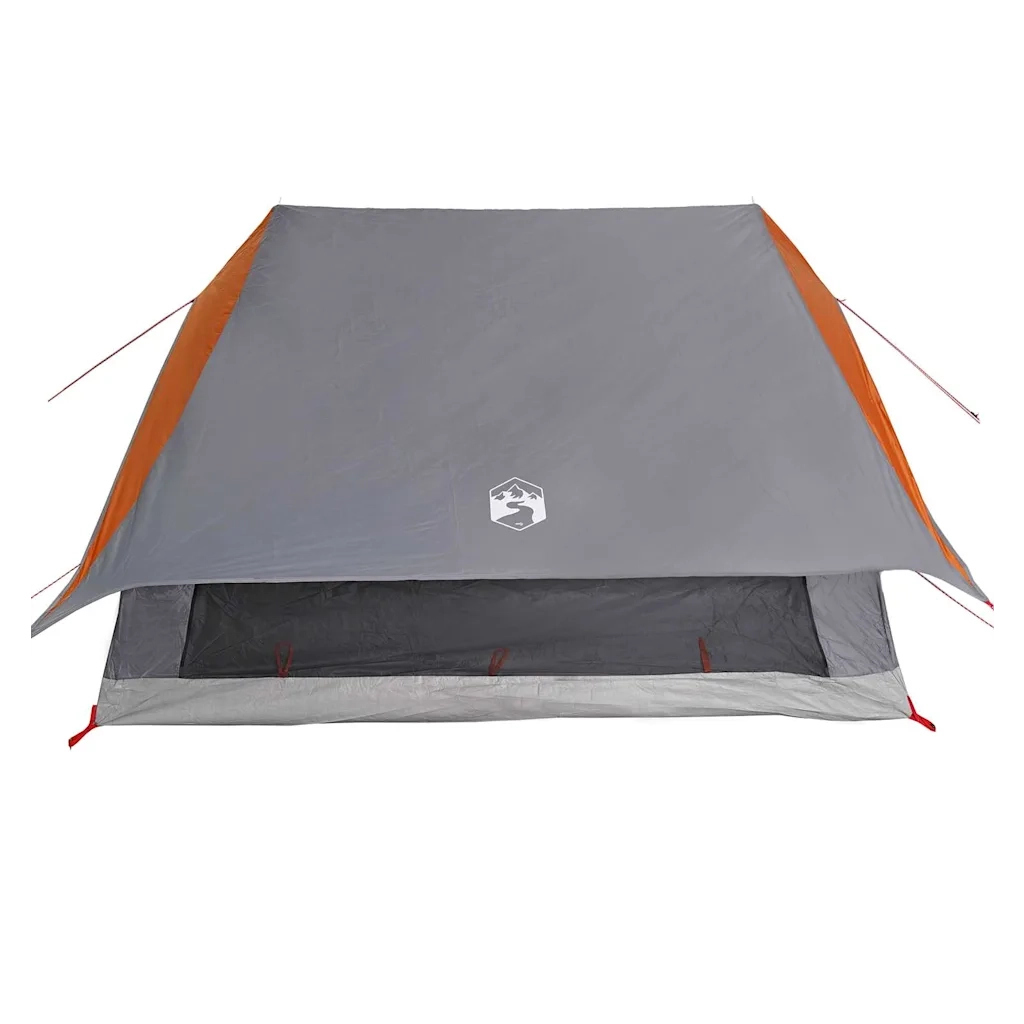 Tenda Familiare con tetto Grigio e arancione 315 x 286 x 200 cm 4100681