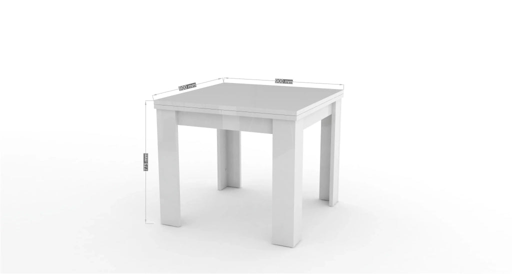 Tavolo design allungabile a libro 90x90-180cm sala da pranzo Jesi Style