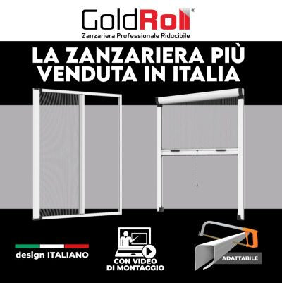 Zanzariera a Rullo Riducibile 100 x 160 Bianco 9010