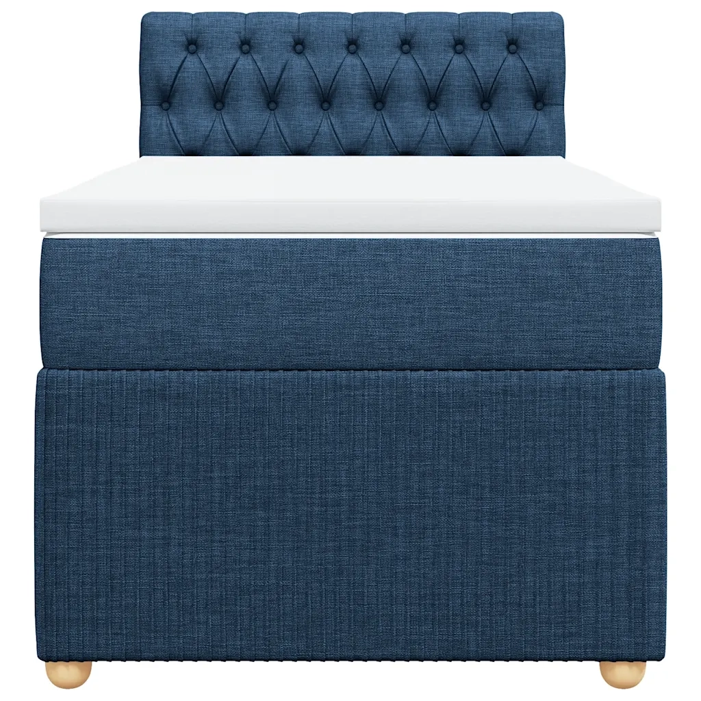 Giroletto a Molle con Materasso Blu 90x190 cm in Tessuto 3289624