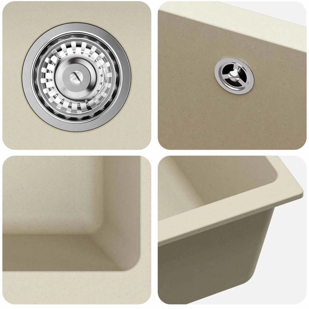 Lavello Beige 430 x 460 mm 80% Quarzo e 20% Resina CFW4237576