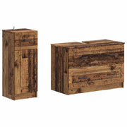 Set di Armadi da Bagno da 2 Pezzi UTRECHT Legno antico 3417736