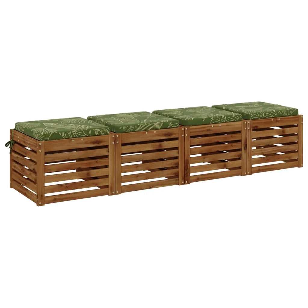Cuscini per Sedia in 4 Pezzi SOEST 4 pz 100% Poliestere 944462