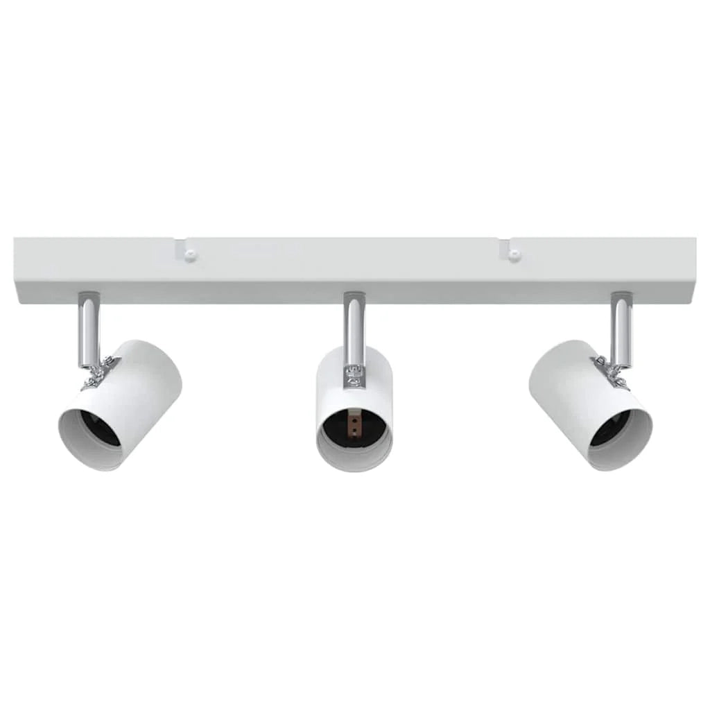 Faretto da soffitto in stile moderno e contemporaneo 38 x 6,5 x 11,5 cm finitura opaca metallo bianco 02_0058292