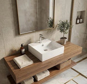 Lavabo appoggio 46.5x46.5 cm LA40 bianco
