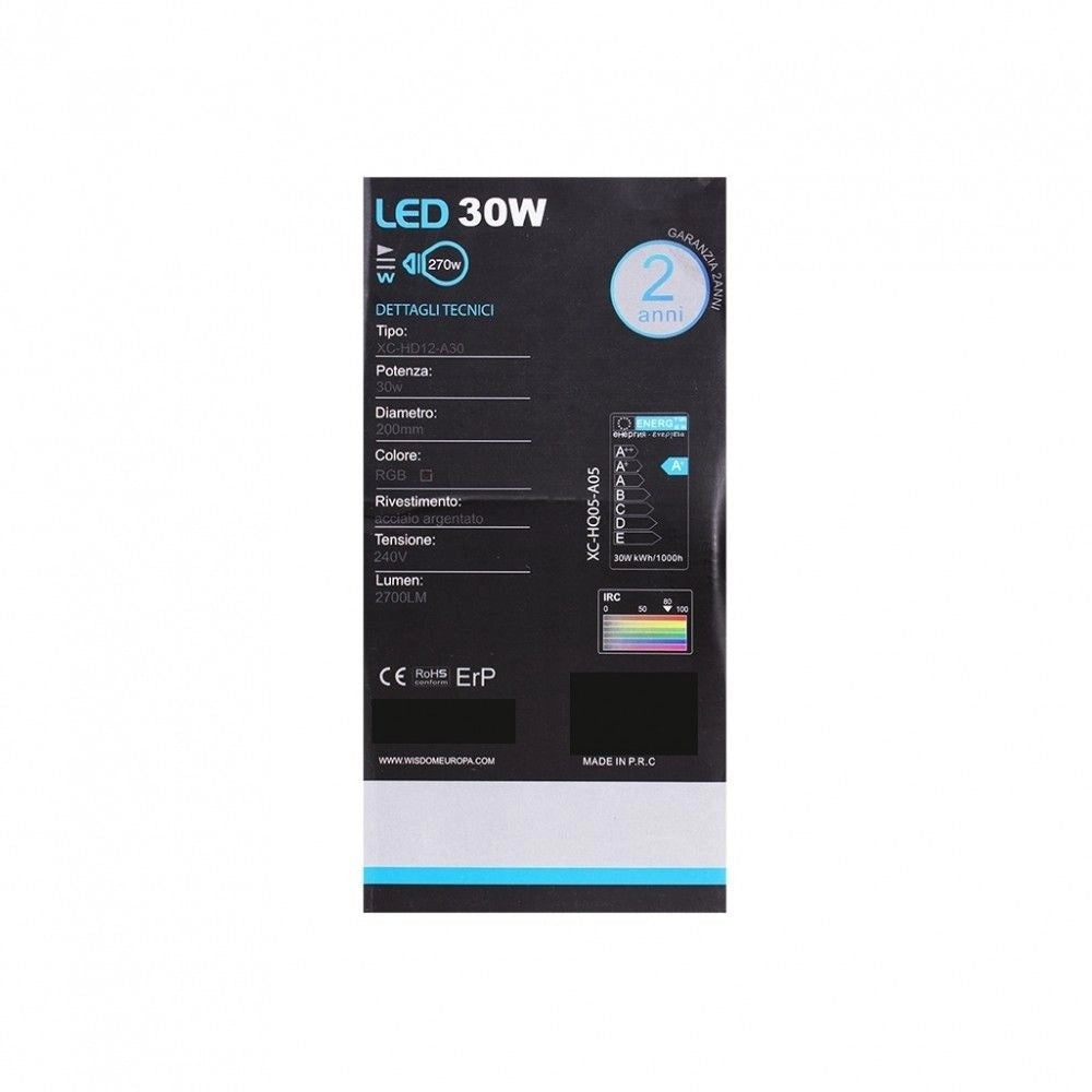 Trade Shop - Segnapasso Faretto Calpestabile Led Cob Rgb 30w Ip65 2700 Lumen Con Telecomando -
