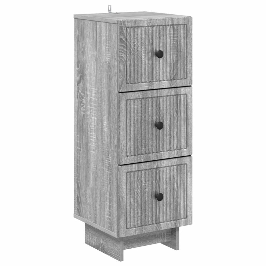 Mobile con Cassetti Grigio Sonoma 33 x 34,5 x 90 cm 893931