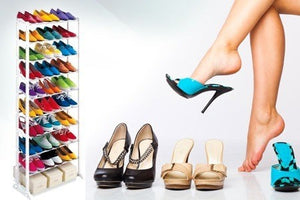 Scarpiera Salvaspazio 30 Paia 51x24x140 cm Organizer per Ripostiglio