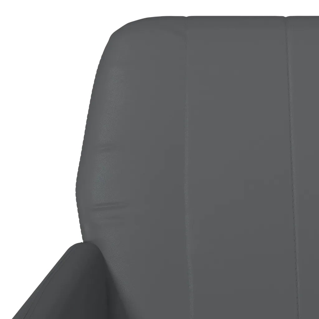 Poltrona-Divano Sedia Grigio 61x78x80 cm Similpelle