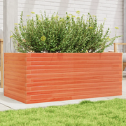 Fioriera Giardino Marrone Cera 110x60x46 cm Legno Massello Pino 3282461