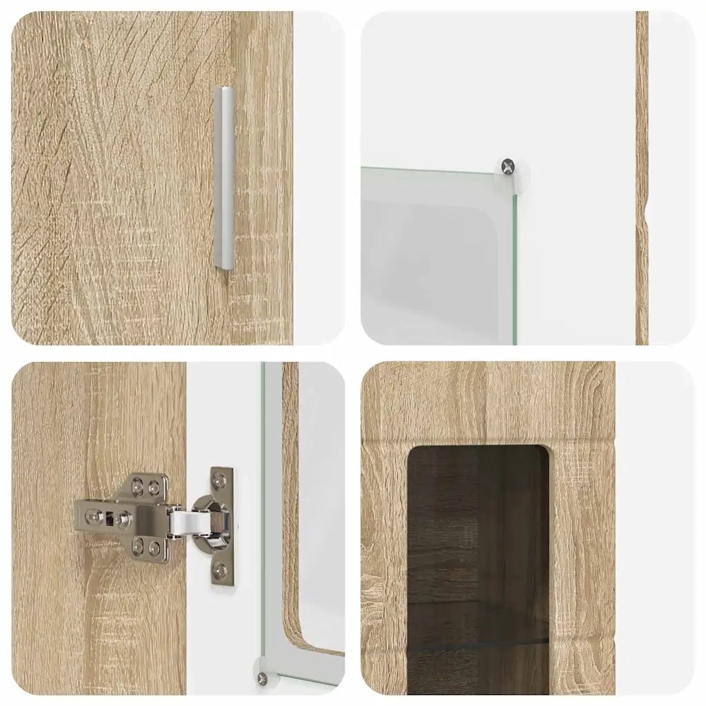 Credenza con lo scaffale FLORIN Rovere Sonoma 60 x 35 x 182 cm 3397916