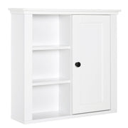 Armadietto da Bagno Sospeso ¨C zephmum ¨C 53x14.5x50.5 cm Bianco Legno