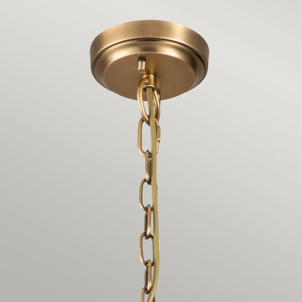 Lampadario in ottone naturale Deryn 5xE27 Kichler