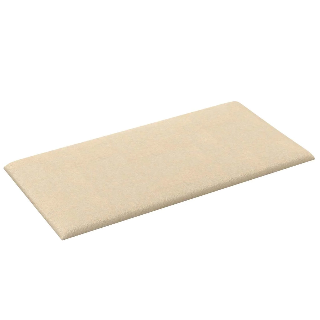 Testiera | Testata da Parete 12 pcs Crema 60 x 30 cm Tessuto