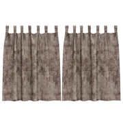 Tende in Velluto 2 pz Cappuccino 140 x 140 cm Velluto