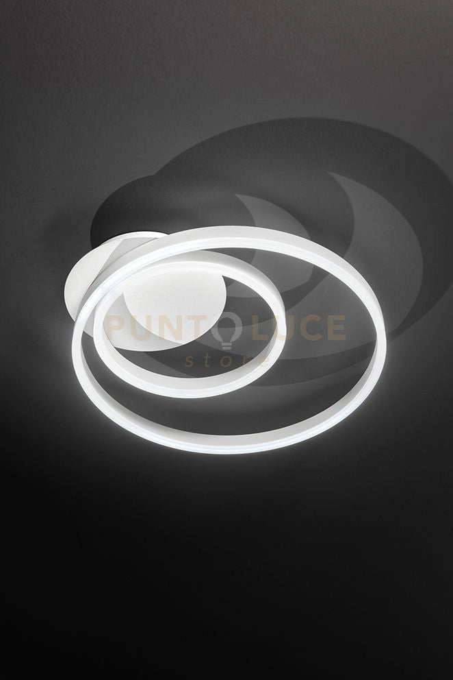 Plafoniera in metallo verniciato bianco Kirko  LED 42W CCT 3000K 4000K 6000K CRI?80 220-240V 50/60Hz 3360Lm