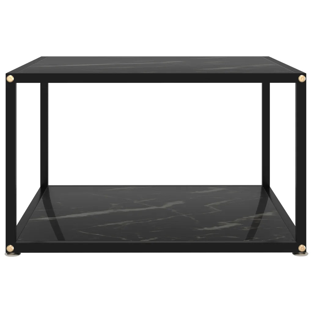 322890 Coffee Table Black 60x60x35 cm Tempered Glass cod mxl 24960