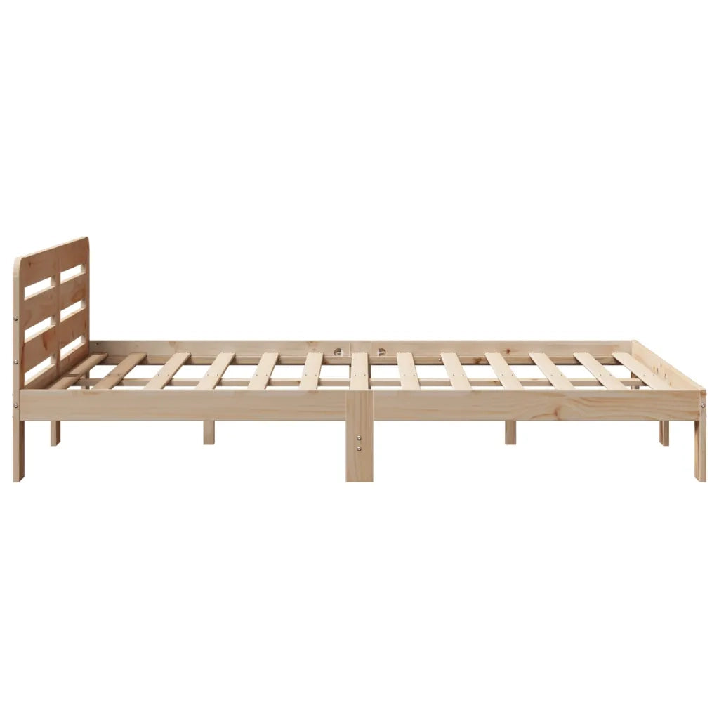 vidaXL Letto senza Materasso 135x190 cm in Legno Massello di Pino