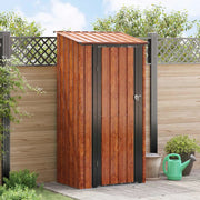 Casette da giardino Marrone 103 x 74 x 200 cm Metallo 42011294