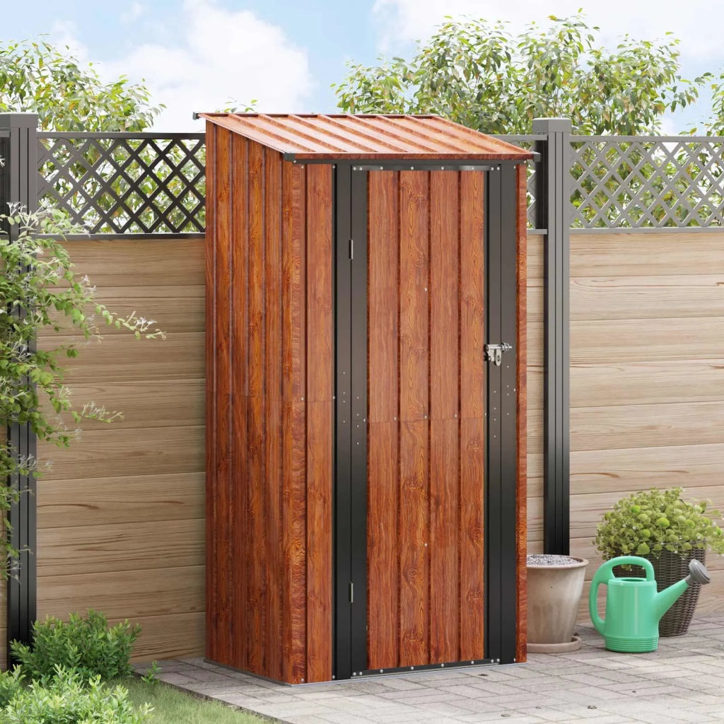 Casette da giardino Marrone 103 x 74 x 200 cm Metallo 42011294