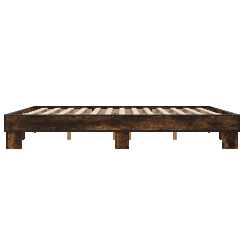 Giroletto Rovere Fumo 200x200 cm in Legno Multistrato e Metallo 3280219