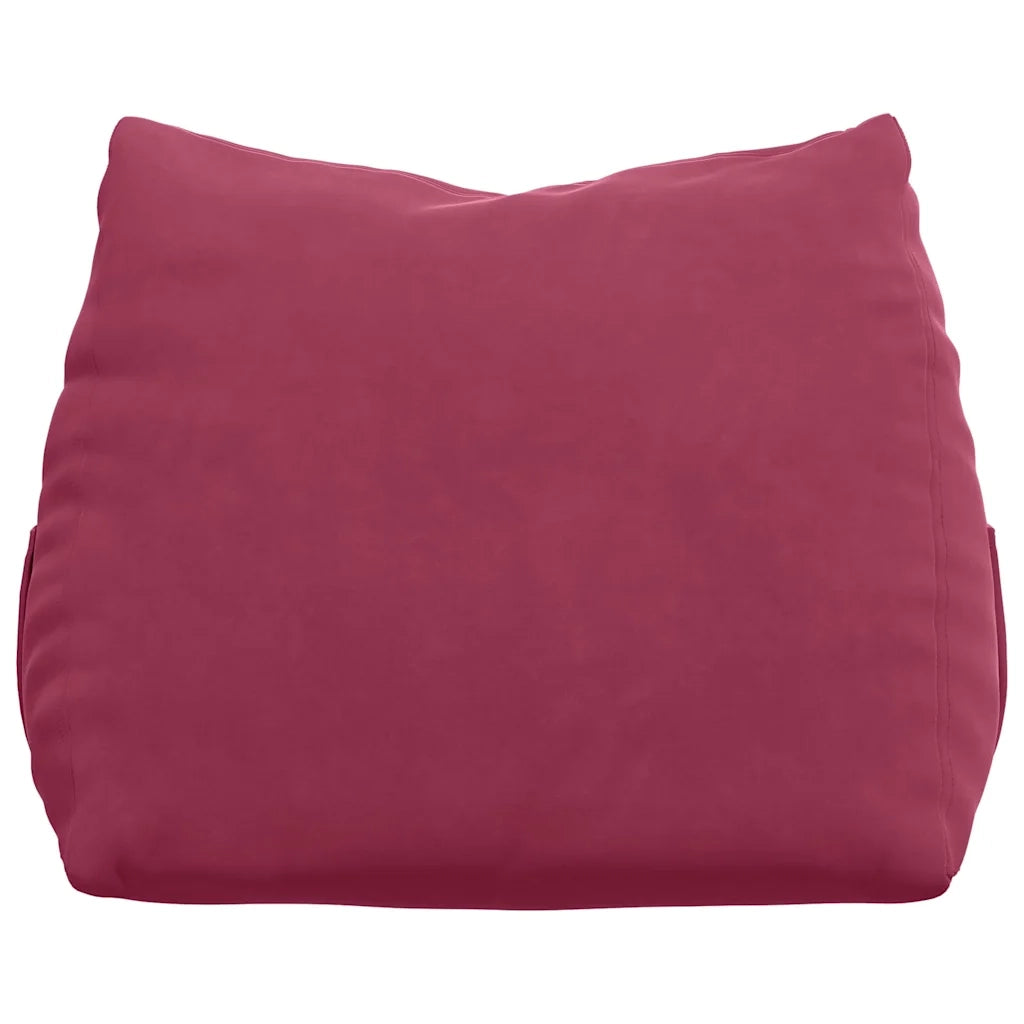 Cuscino per Schiena Rosso Vino 60 x 20 x 50 cm Tessuto in Cords 42015053