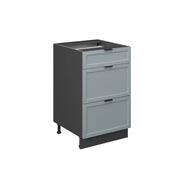 Vicco Mobiletto base per cucina Blu-grigio chiaro 50 cm senza piano di lavoro