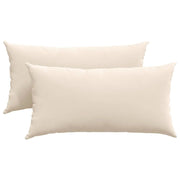 Cuscini da Divano 2 pz | Cuscini per sedie Beige 80 x 40 cm Tessuto