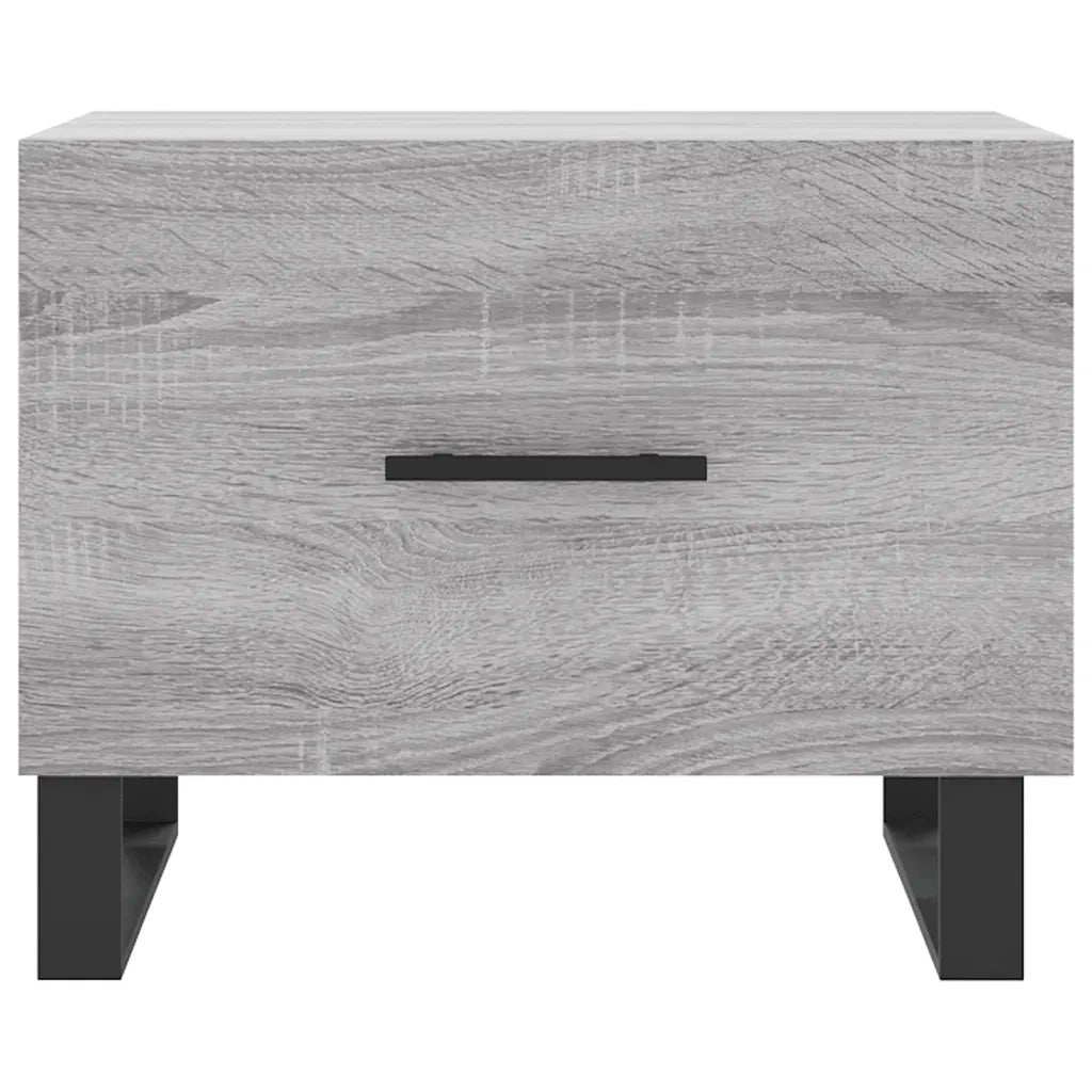 2 pz Tavolini salotto | Tavolino da caff¨¨ | Tavolino da Soggiorno Grigio Sonoma 50x50x40cm Legno Multistrato