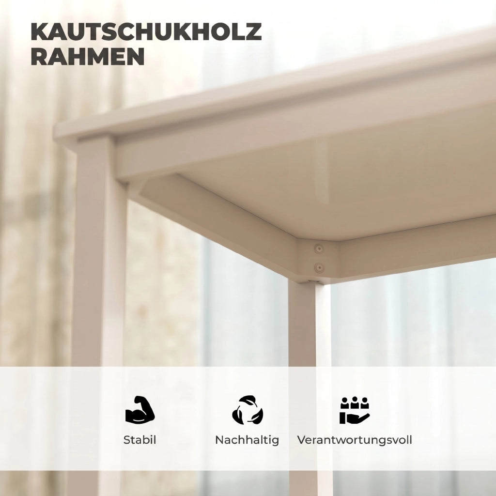 Tavolo da pranzo allungabile con set 2 sedie imbottite ¨C Minimal ¨C MDF bianco 90x90