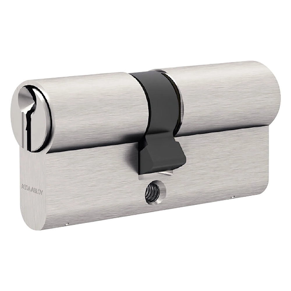 CILINDRO PROFILATO DOPPIO SERIE 'GEMMA' mm 30+10+30 = 70 (35+35) nichelato  - ASSA ABLOY