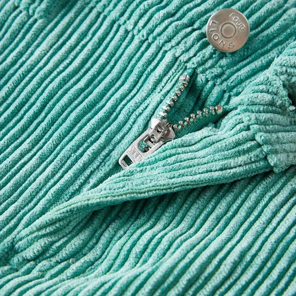 Pantaloni per Bambini in Velluto a Coste Verde Menta 104 CFW1069088