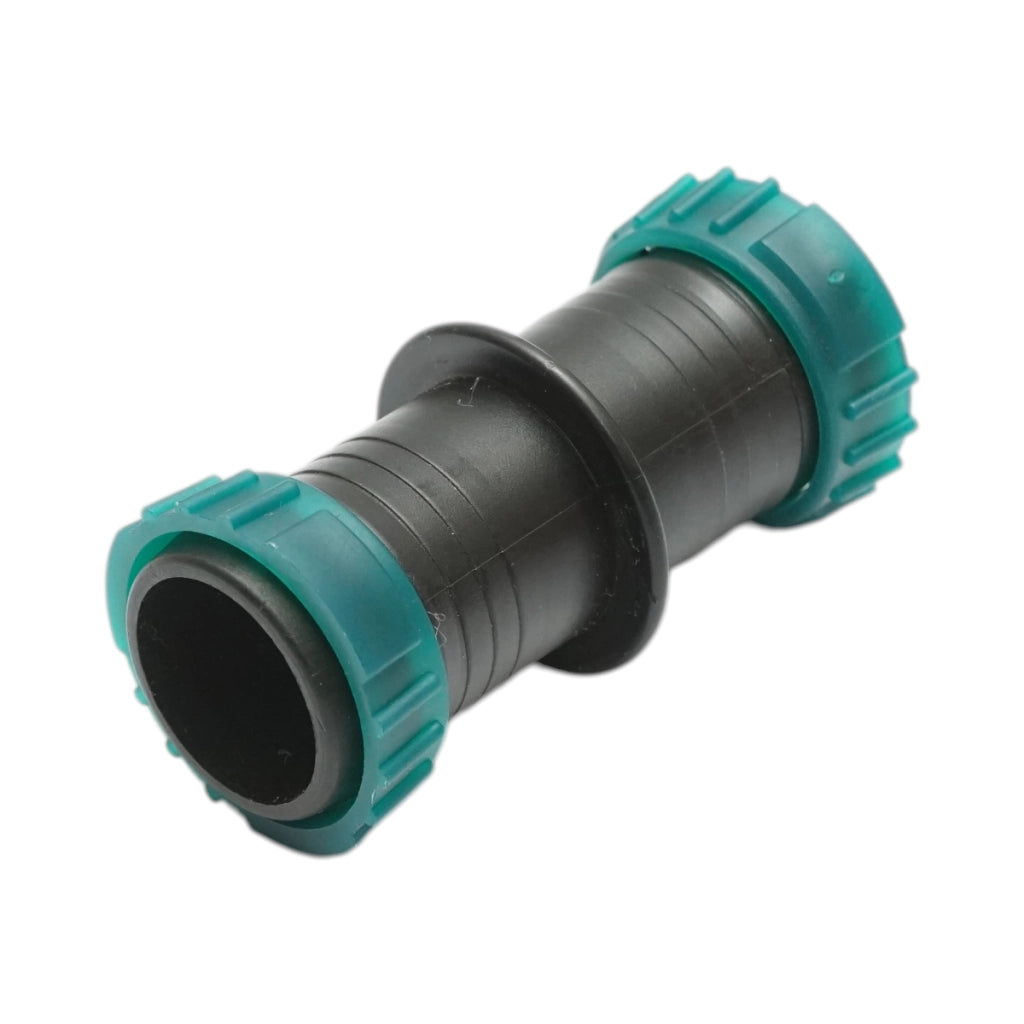 Connettore per tubo gocciolatore con anello 25x25mm per sistemi di irrigazione