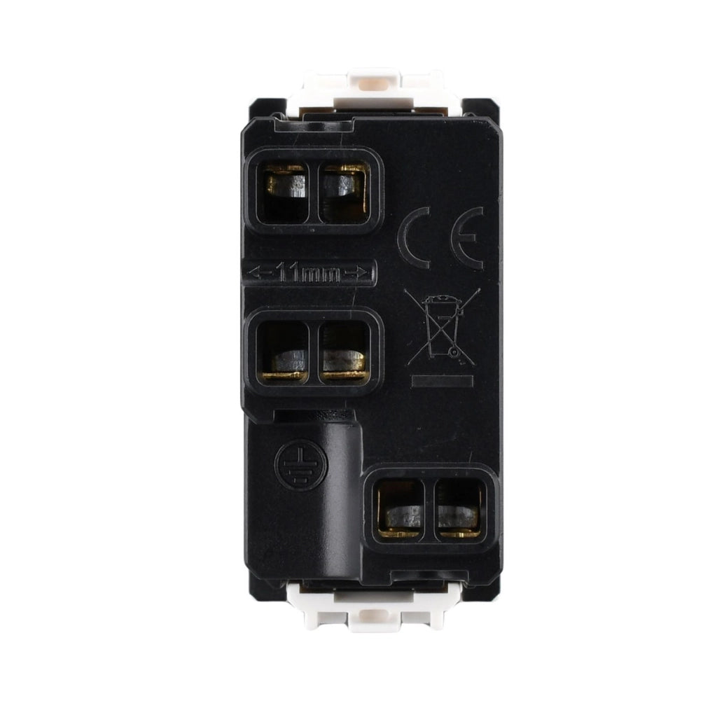 Presa Bipasso Bivalente 2P+T 10/16A 220V MBL Bianco 1M Compatibile Bticino Living Light BLB2001