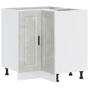 Mobile angolare da cucina pratico con ante contenitore 75,5 x 75,5 x 81,5 cm legno composito grigio cemento 02_0050296