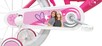 Bicicletta per Bambina 16" 2 Freni  Barbie Rosa