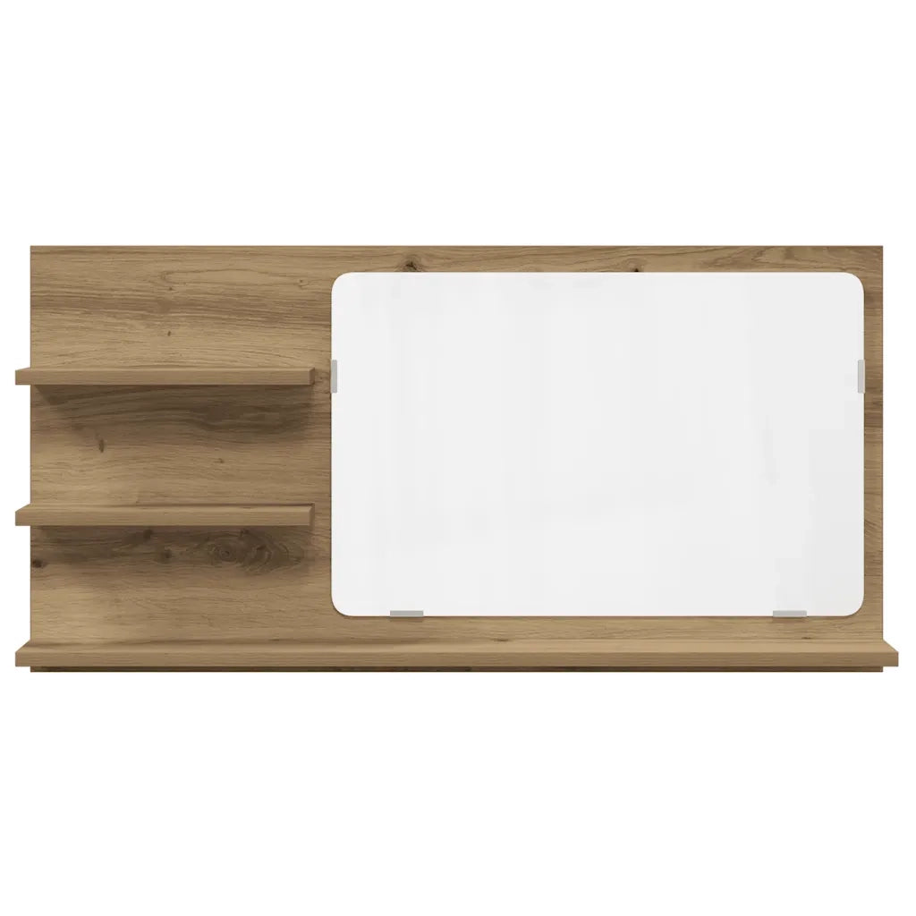 Mobile Bagno Specchio Rovere Artigianale 90x11x45 cm Truciolato 856263