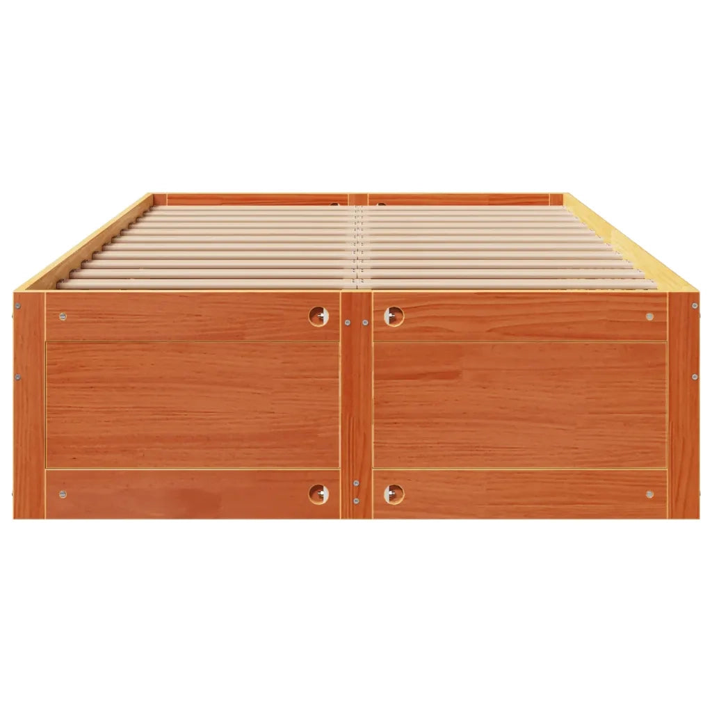 Giroletto senza Materasso con Cassetti Marrone Cera 135x190 cm 3308821