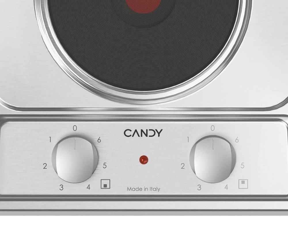 Candy CE32XK Acciaio inox Da incasso 30 cm Piastra sigillata 2 Fornello(i)