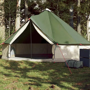 Tenda Familiare Tipi per 6 Persone-Tenda da campeggio Verde Impermeabile 406718