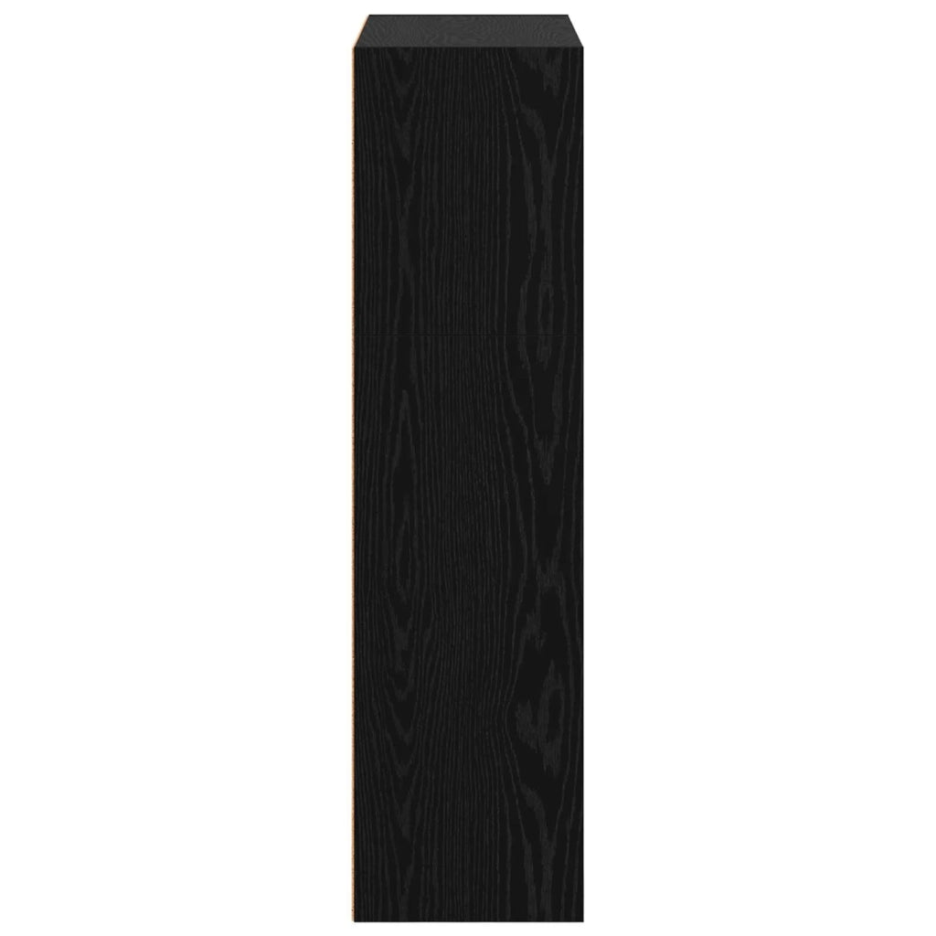 Libreria 80 x 30 x 114 cm Legno ingegnerizzato Rovere Nero 8003717