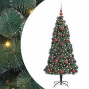 Albero di Natale Artificiale pre-illuminato-Albero Natalizio con Set di Palline 366149