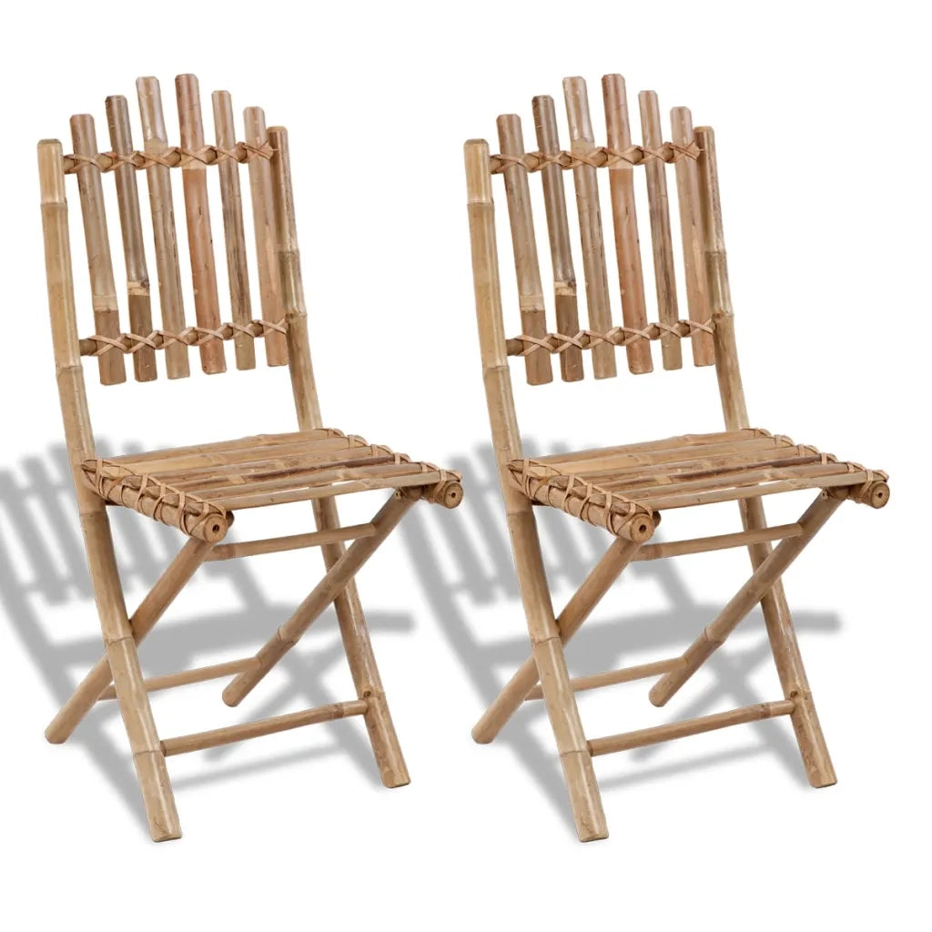 Sedie da Giardino Pieghevoli 2 pz in BambÃ¹ cod mxl 19420