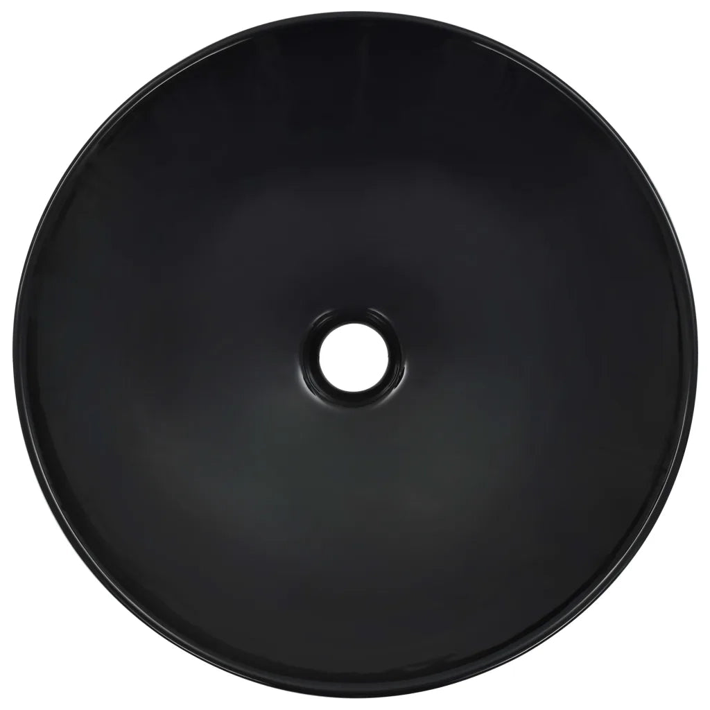 Lavandino 41x12,5 cm in Ceramica Nero CFW4628163