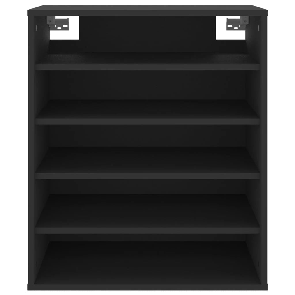 Scarpiera mobile contenitore per scarpe mobile per ingresso/corridoio/soggiorno 60 x 35 x 70 cm legno ingegnerizzato nero 02_0022001